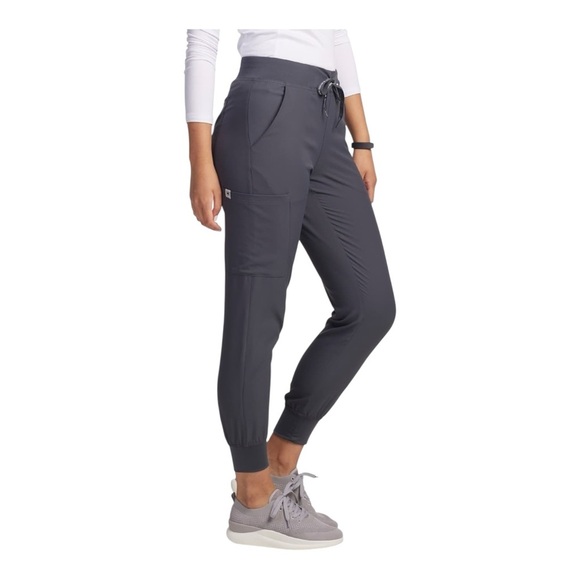 Beyond Scrubs Pewter Jogger Scrub Pants Pull-On Elastic Waistband –NWT –… - Picture 1 of 6